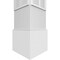 Ekena Millwork Craftsman Classic Square Non-Tapered Cedar Park Fretwork Column w/ Standard Capital & Standard Base CC1010ENCRPCSCS - alternate 3